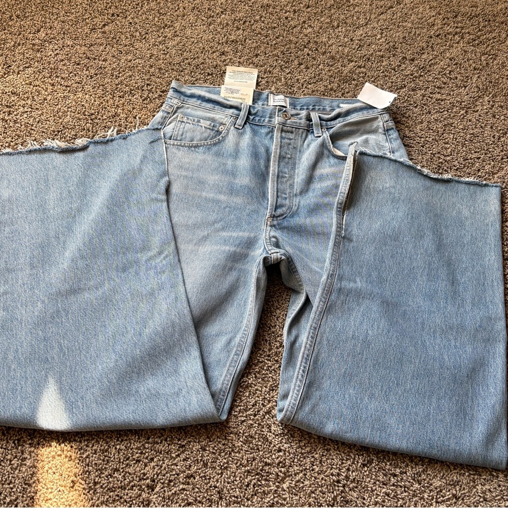 Citizens Of Humanity Light Blue Wide Leg Jeans
